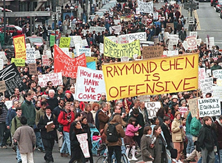 An anti-Chen rally in San Francisco.